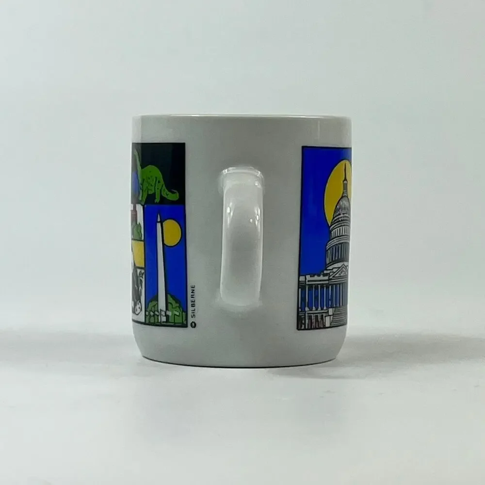 Washington DC Miniature Novelty Mug Cup Travel Souvenir Capitol Monument Vintage - Picture 4 of 9